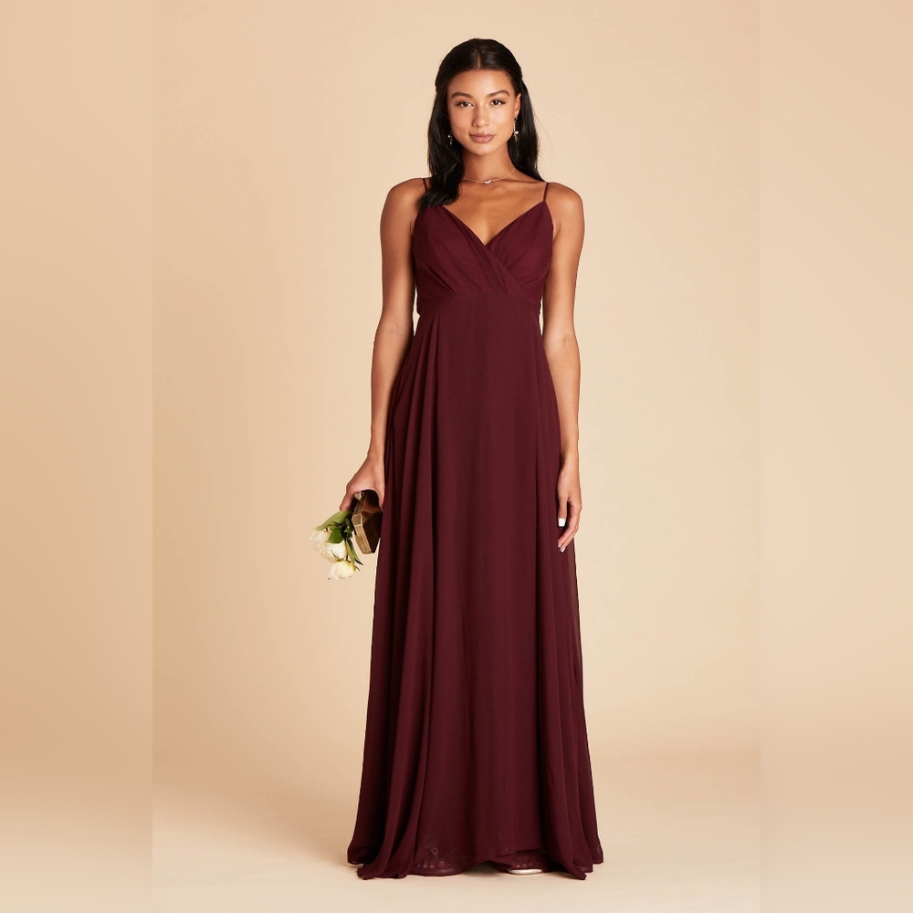 Birdy Gray Kaia dress, chiffon, Cabernet, Size Large